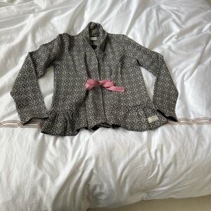 Odd Molly Black and White Patterned Jacket